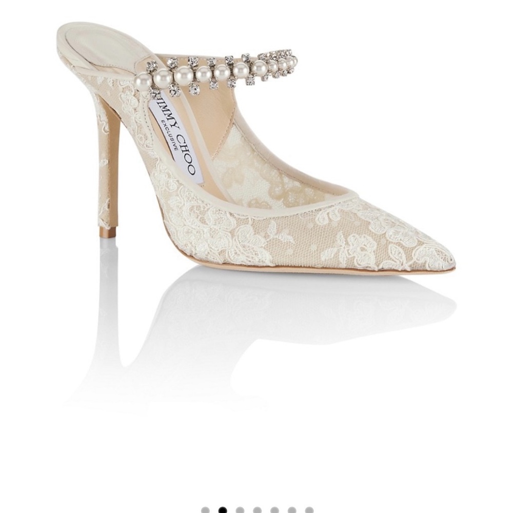 Jimmy Choo Women's Cream Lace Heels